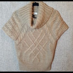 Anne Taylor Loft Chunky Knit Tan  Sweater EUC Sz X
